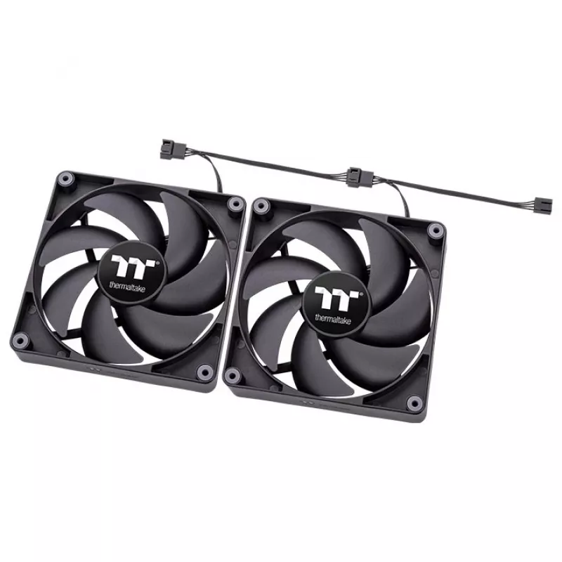 THERMALTAKE Ventoinha para PC - CT120 - 12 cm - Preto - Pack de 2