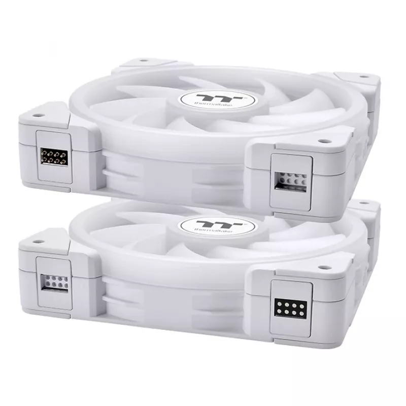 THERMALTAKE Ventoinha de Refrigeração para PC - SWAFAN EX12 ARGB Sync TT Premium Edition - 12 cm - Branco - Pack de 3