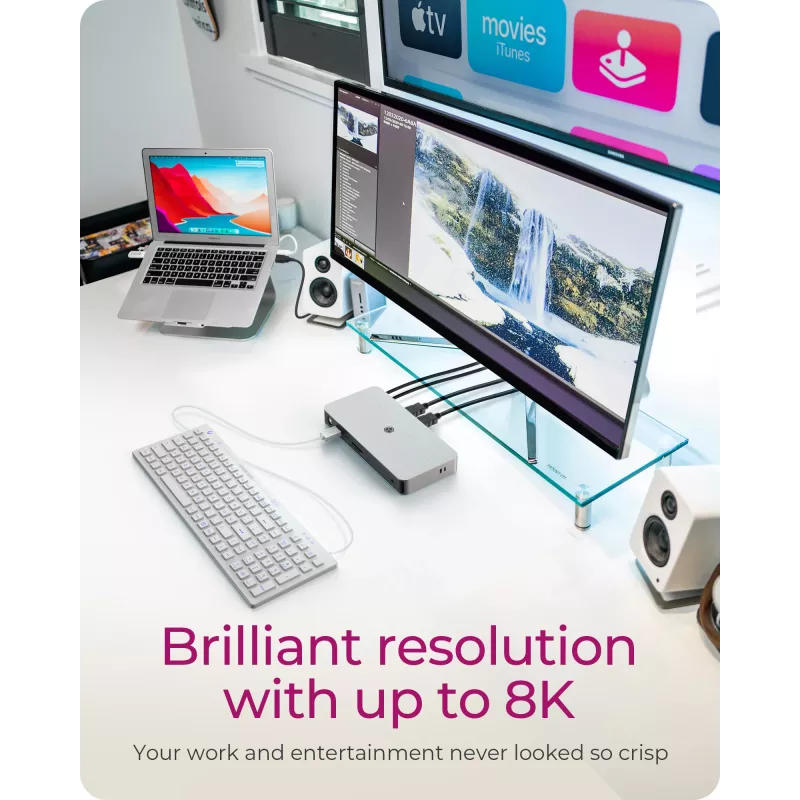 ICY BOX 10-in-1 USB4 Type-C Docking Station com saída de vídeo dupla
