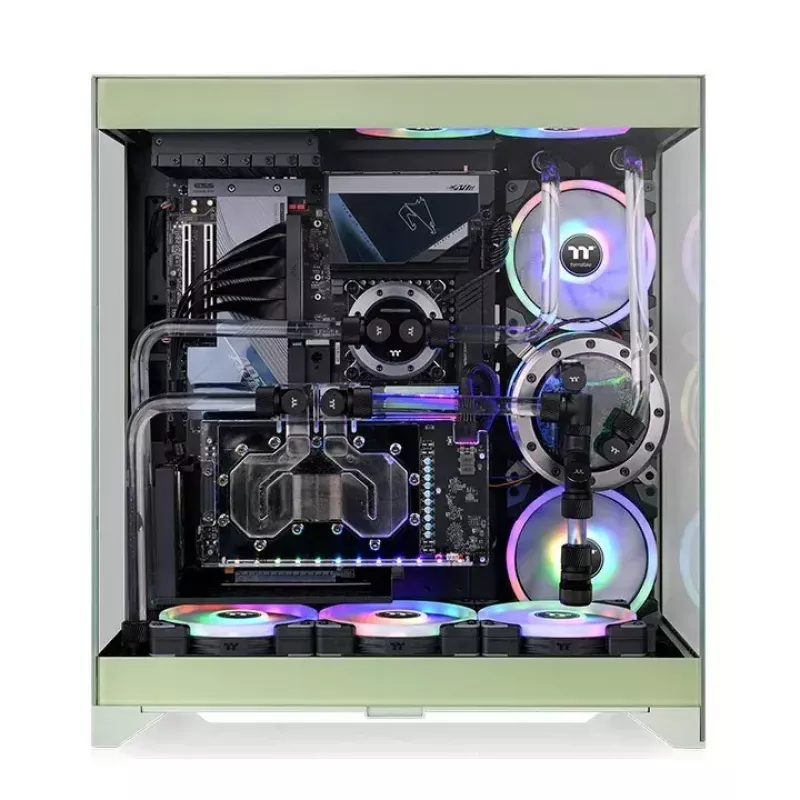 Caixa de PC Thermaltake CTE E550 TG Midi Tower verde