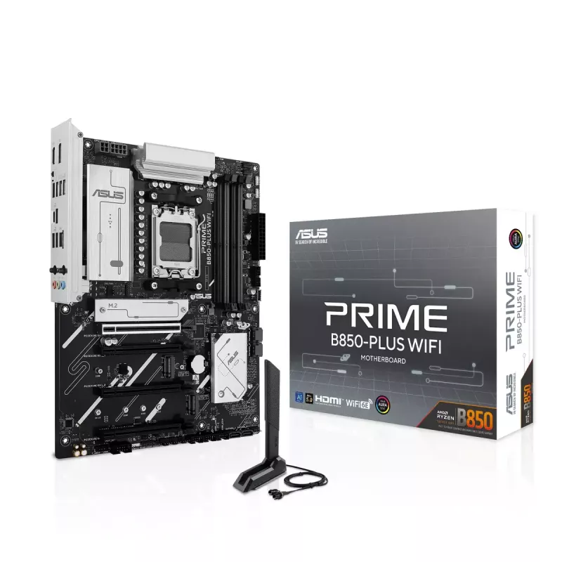 Placa-mãe ASUS PRIME B850-PLUS WIFI AMD B850 Socket AM5 ATX