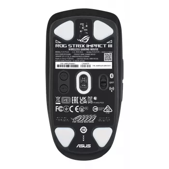 Rato ASUS ROG Strix Impact III Wireless Gaming ambidestro RF Wireless + Bluetooth ótico 36000 DPI
