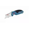 Faca universal Bosch 1 600 A02 7M4 azul, faca dobrável em aço inoxidável