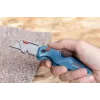 Faca universal Bosch 1 600 A02 7M4 azul, faca dobrável em aço inoxidável