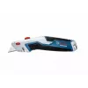 Faca universal Bosch 1 600 A02 7M4 azul, faca dobrável em aço inoxidável