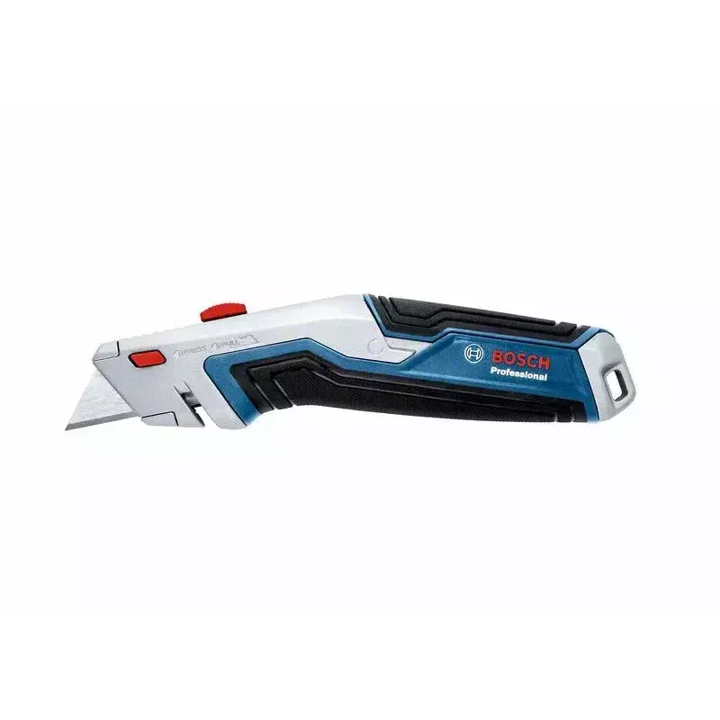 Faca universal Bosch 1 600 A02 7M4 azul, faca dobrável em aço inoxidável