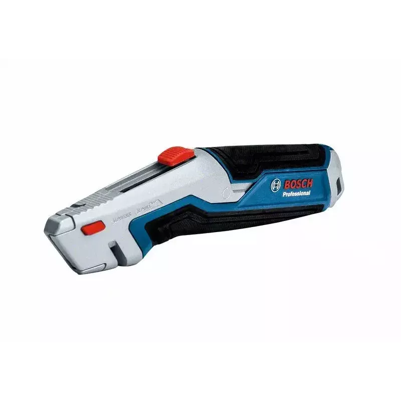 Faca universal Bosch 1 600 A02 7M4 azul, faca dobrável em aço inoxidável