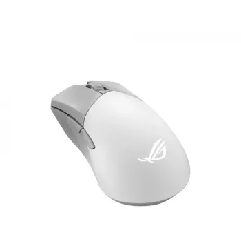 Rato gaming ASUS ROG Gladius III Wireless Aimpoint White para destro, RF Wireless + Bluetooth + USB Type-A, ótico, 36000 DPI
