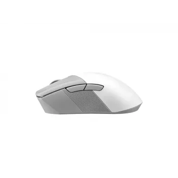 Rato gaming ASUS ROG Gladius III Wireless Aimpoint White para destro, RF Wireless + Bluetooth + USB Type-A, ótico, 36000 DPI