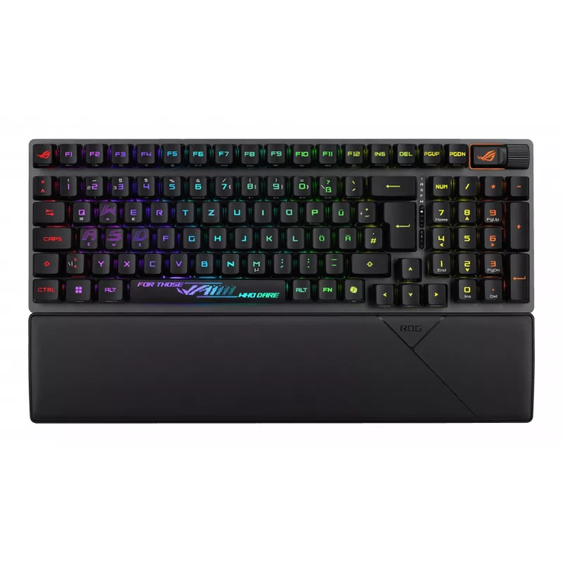 Teclado Gaming ASUS ROG Strix Scope II 96 RX Wireless USB + RF Wireless + Bluetooth preto