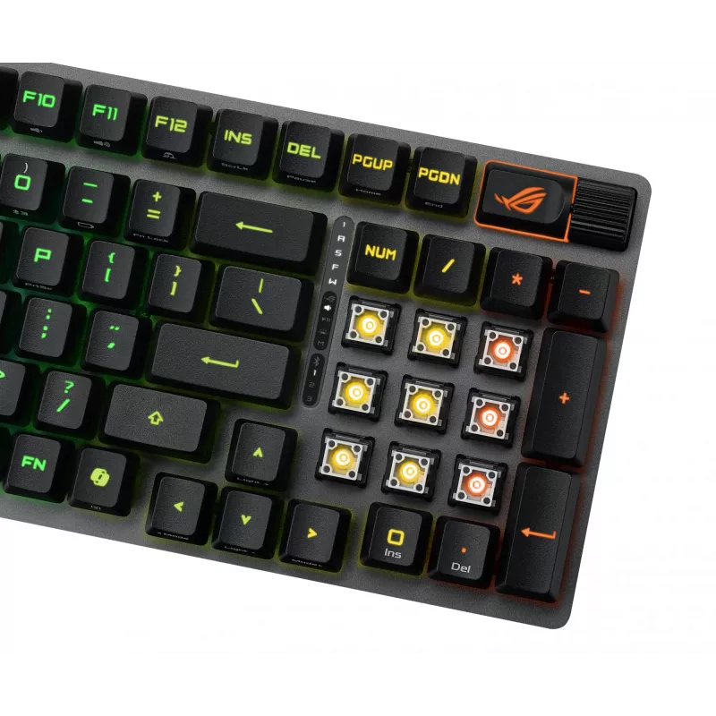 Teclado Gaming ASUS ROG Strix Scope II 96 RX Wireless USB + RF Wireless + Bluetooth preto