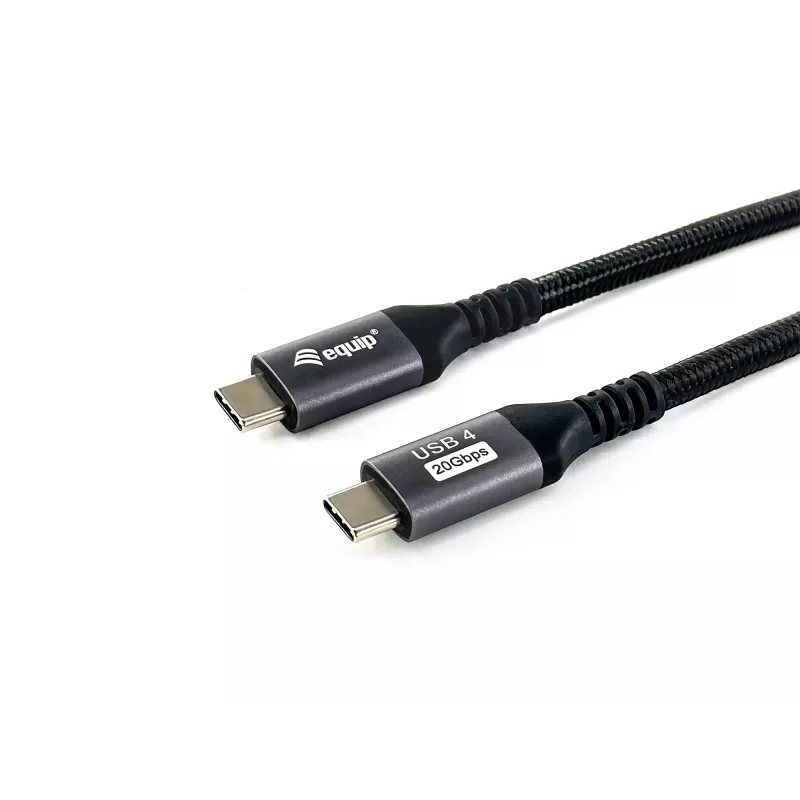 Cabo Equip USB4 Gen 2x2 C para C, M/M, 2,0m, 4K/60Hz, 20 Gbit/s, PD 100W