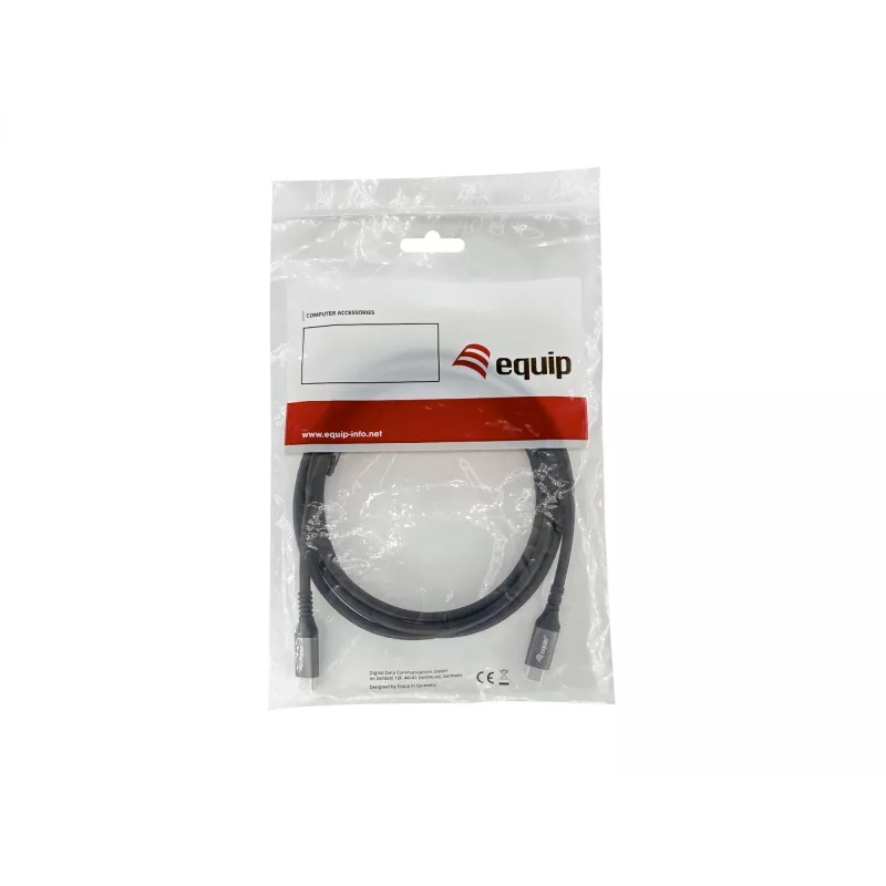 Cabo Equip USB4 Gen 2x2 C para C, M/M, 2,0m, 4K/60Hz, 20 Gbit/s, PD 100W