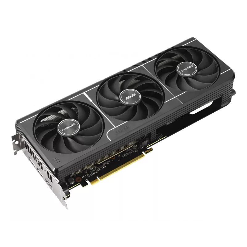 Placa gráfica ASUS Prime Radeon RX 9060 XT 16 GB GDDR6, PCIe 5.0, 128 bits, 3 ventoinhas, 2,5 slots