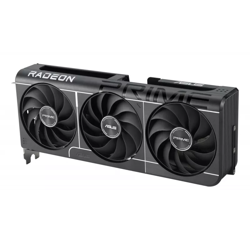 Placa gráfica ASUS Prime Radeon RX 9060 XT 16 GB GDDR6, PCIe 5.0, 128 bits, 3 ventoinhas, 2,5 slots