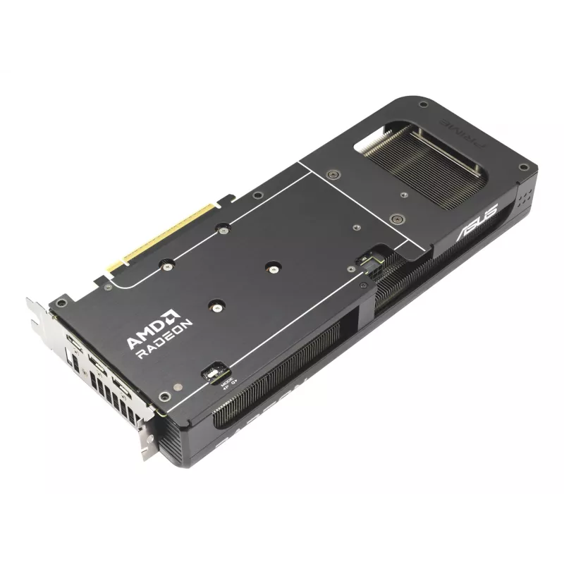 Placa gráfica ASUS Prime Radeon RX 9060 XT 16 GB GDDR6, PCIe 5.0, 128 bits, 3 ventoinhas, 2,5 slots