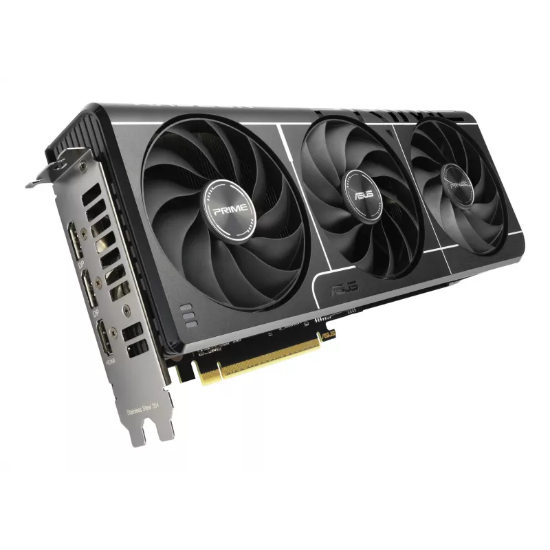 Placa gráfica ASUS Prime Radeon RX 9060 XT 16 GB GDDR6, PCIe 5.0, 128 bits, 3 ventoinhas, 2,5 slots