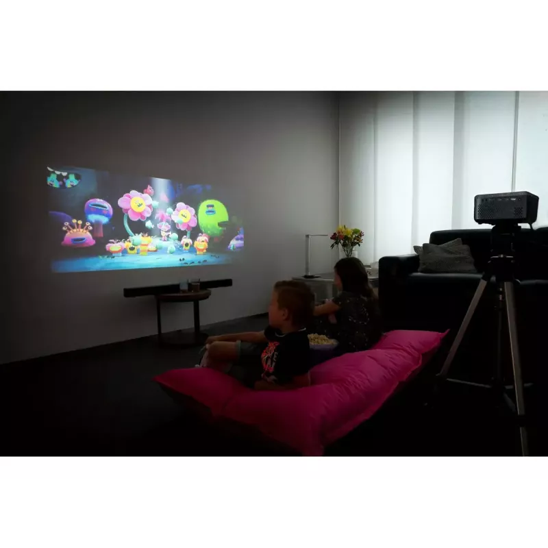 Projetor padrão Lenco LPJ-700BKGY LED 1080p preto