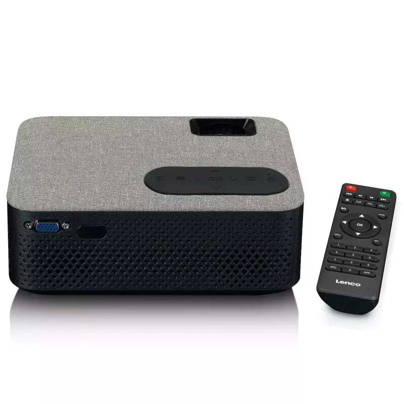 Projetor padrão Lenco LPJ-700BKGY LED 1080p preto