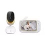 Videocâmara Motorola VM85 CONNECT — ecrã TFT de 5 polegadas, 480×272, 300 m de alcance, 2× zoom digital, 2,4 GHz Wi‑Fi/FHSS, áudio bidirecional, branco