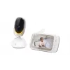 Videocâmara Motorola VM85 CONNECT — ecrã TFT de 5 polegadas, 480×272, 300 m de alcance, 2× zoom digital, 2,4 GHz Wi‑Fi/FHSS, áudio bidirecional, branco