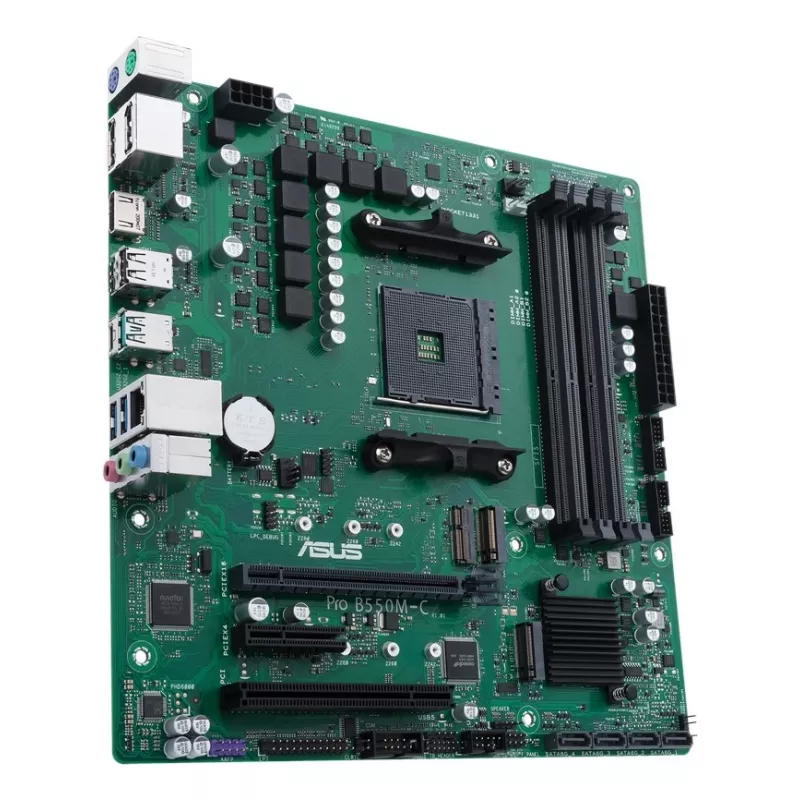 Placa-mãe ASUS PRO B550M-C/CSM AMD B550 Socket AM4 micro ATX