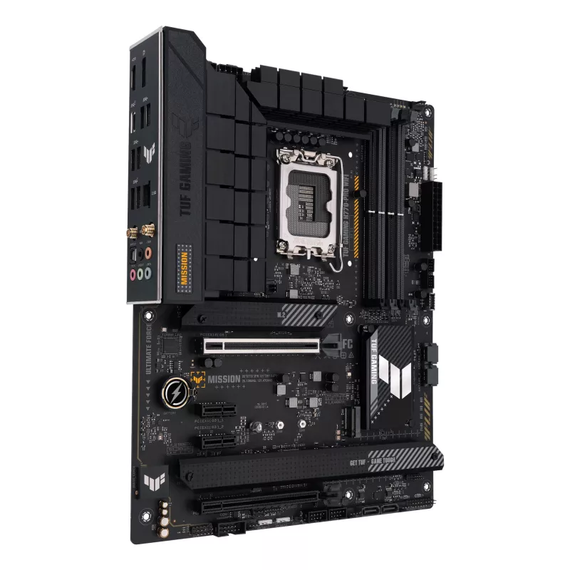 Placa-mãe ASUS TUF GAMING H770-PRO WIFI — Intel H770, LGA 1700, ATX, DDR5, 4x DIMM, 128GB, Wi‑Fi 6, 2.5Gb LAN, 4x M.2