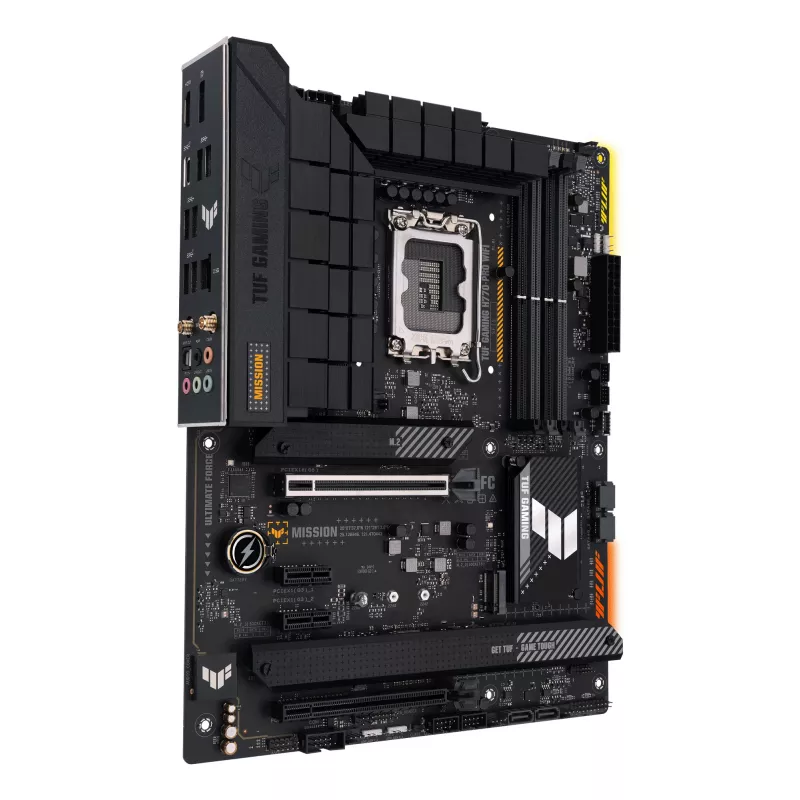 Placa-mãe ASUS TUF GAMING H770-PRO WIFI — Intel H770, LGA 1700, ATX, DDR5, 4x DIMM, 128GB, Wi‑Fi 6, 2.5Gb LAN, 4x M.2