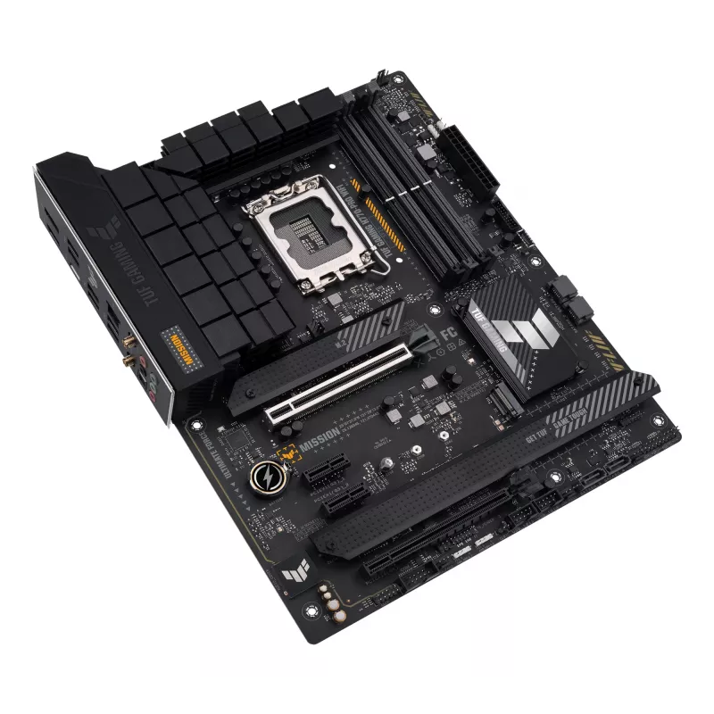 Placa-mãe ASUS TUF GAMING H770-PRO WIFI — Intel H770, LGA 1700, ATX, DDR5, 4x DIMM, 128GB, Wi‑Fi 6, 2.5Gb LAN, 4x M.2