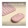 Logitech Pebble 2 Combo teclado e rato sem fios rosa QWERTY