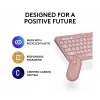 Logitech Pebble 2 Combo teclado e rato sem fios rosa QWERTY