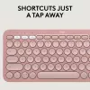 Logitech Pebble 2 Combo teclado e rato sem fios rosa QWERTY