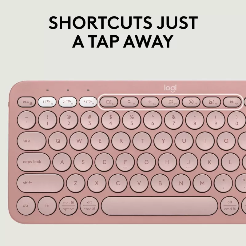 Logitech Pebble 2 Combo teclado e rato sem fios rosa QWERTY
