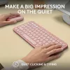 Logitech Pebble 2 Combo teclado e rato sem fios rosa QWERTY