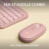 Logitech Pebble 2 Combo teclado e rato sem fios rosa QWERTY
