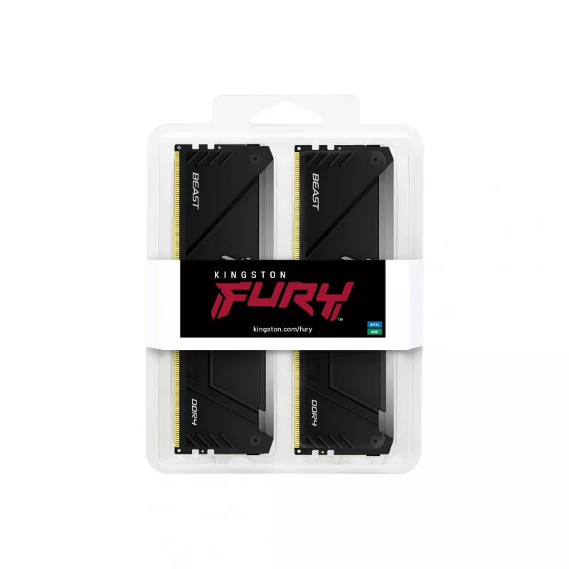 Kingston Technology FURY Beast 32GB 3200MT/s DDR4 CL16 DIMM (Kit de 2) 1Gx8 RGB