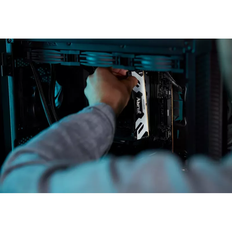 Kingston Technology FURY 64GB 6400MT/s DDR5 CL32 DIMM (Kit de 2) Renegade prateado XMP