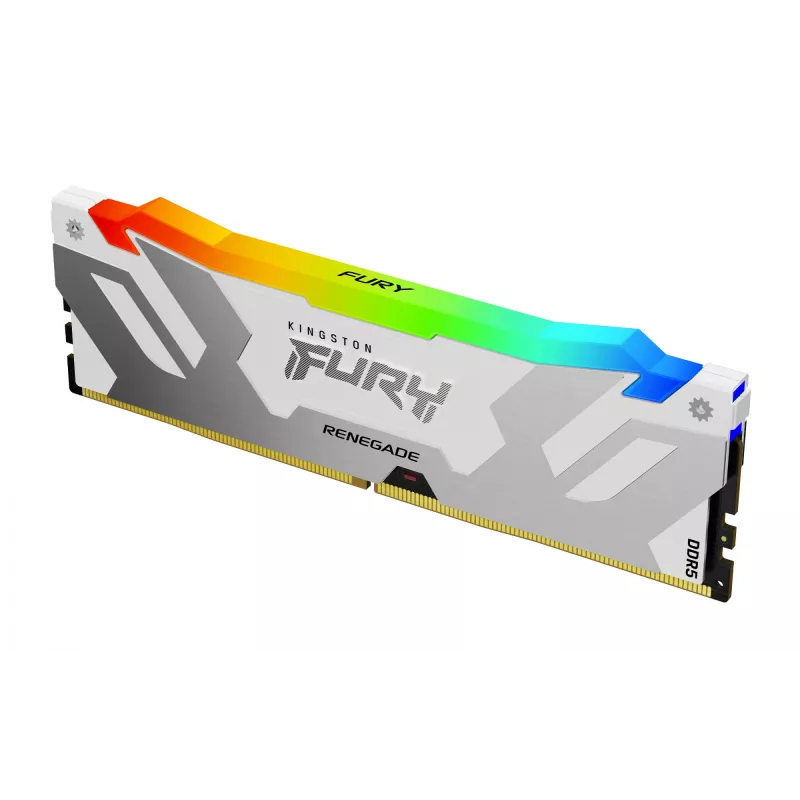 Kingston Technology FURY 64GB 6400MT/s DDR5 CL32 DIMM (Kit de 2) Renegade RGB branco XMP