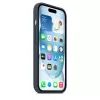 Capa Apple iPhone 15 silicone com MagSafe Storm Blue