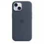 Capa Apple iPhone 15 silicone com MagSafe Storm Blue