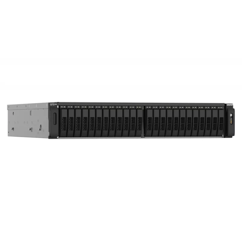 NAS QNAP TS-h2490FU Rack (2U) EPYC 7232P 64 GB DDR4 0 TB QuTS hero Black, Cinzento