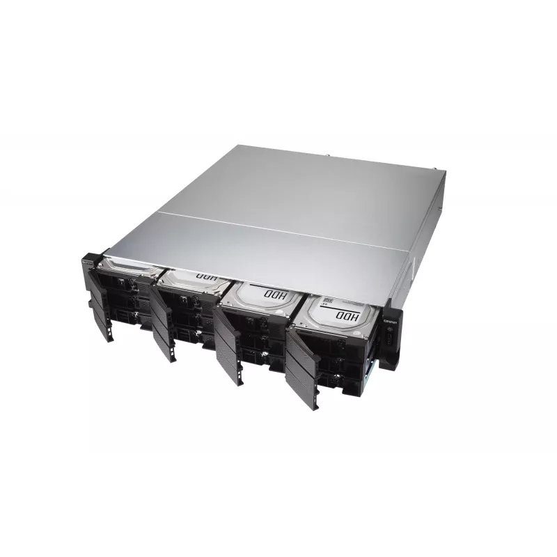 NAS QNAP TS-H1886XU-RP-R2 Rack (3U) Intel® Xeon® D D-1622 32 GB DDR4 0 TB QuTS hero Black, Cinzento