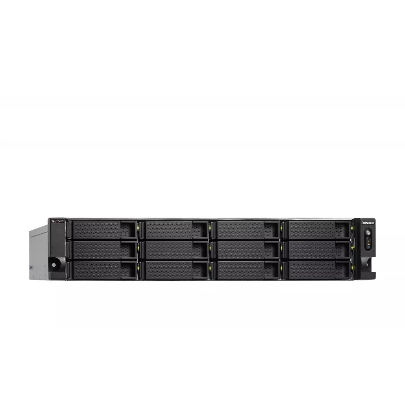 NAS QNAP TS-H1886XU-RP-R2 Rack (3U) Intel® Xeon® D D-1622 32 GB DDR4 0 TB QuTS hero Black, Cinzento
