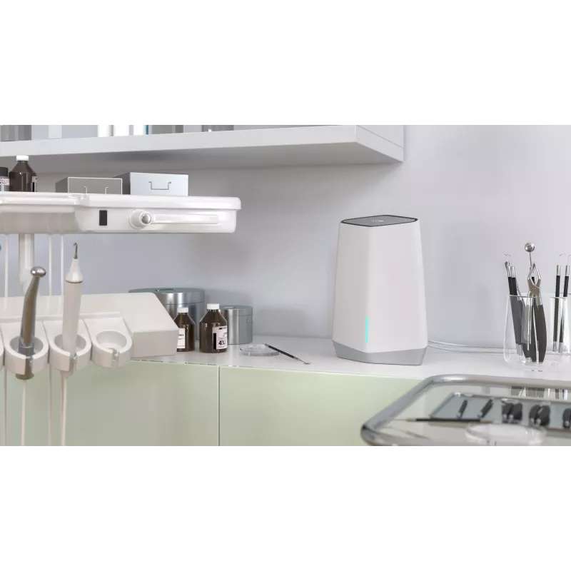 Sistema Mesh NETGEAR Orbi Pro WiFi 6 Tri-band (SXK80) Tri-band (2.4 GHz / 5 GHz / 5 GHz) Wi-Fi 6 (802.11ax) Cinzento, Branco 9 Interno