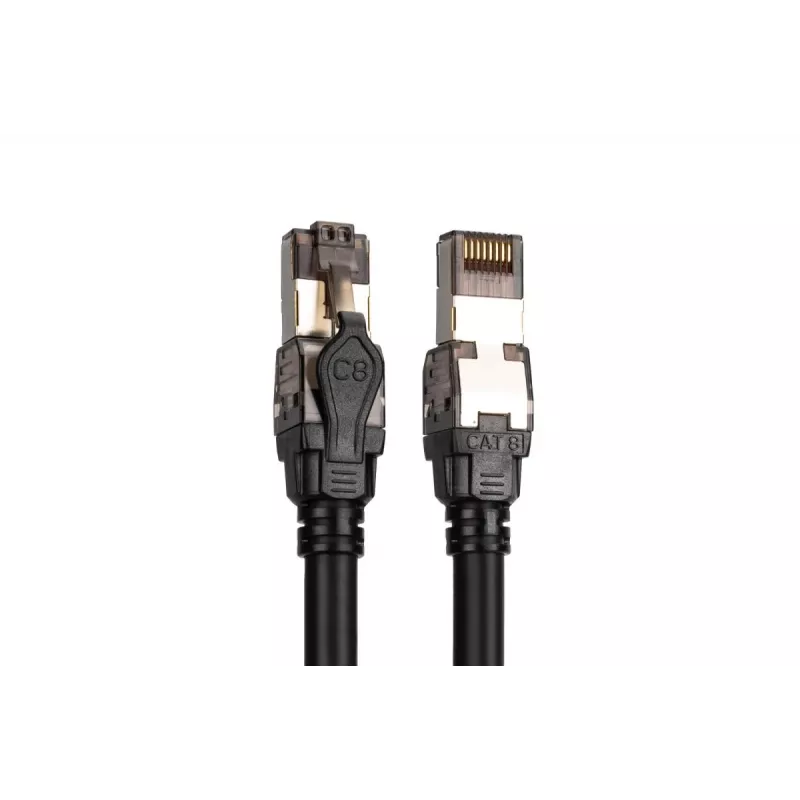 Cabo de rede DIGITUS - Cat. 8.1 - S/FTP - AWG 24/7 - 1m - Preto