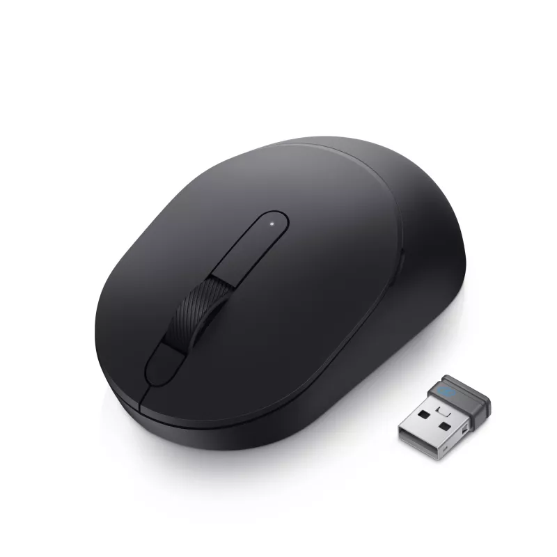 Rato sem fios DELL – MS3320W - Preto, ambidestro, ótico, RF Wireless + Bluetooth, 1600 DPI, Preto