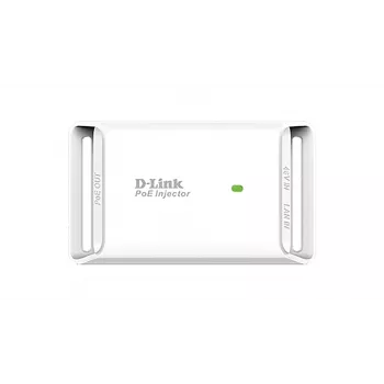 D-Link DPE-101GI injetor PoE Gigabit de 1 porta, 10/100/1000 Mbit/s, 48 V, até 19,2 W, 100 m, branco