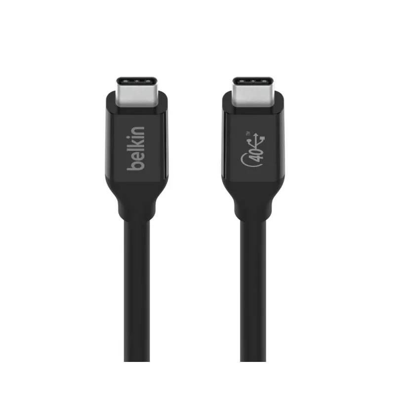 Cabo USB4 Belkin USB-C / USB-C 40 Gbit/s 100 W 0,8 m preto
