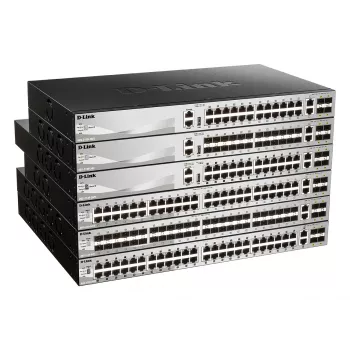 Comutador de rede D-Link DGS-3130-54TS/E Managed L3 Gigabit Ethernet (10/100/1000) cinzento