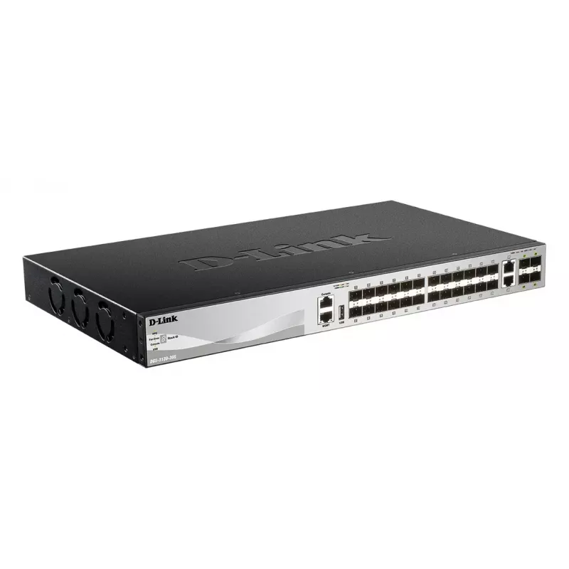 Comutador de rede D-Link DGS-3130-30S/E Managed L3 10G Ethernet (100/1000/10000) cinzento